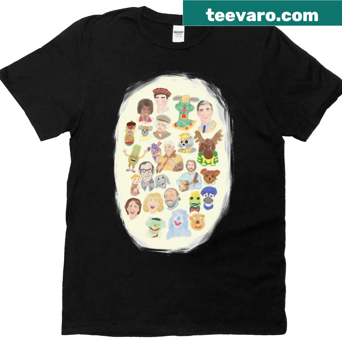 Nostalgic T-shirt featuring elements from 80s childhood culture — on a men's t-shirt
