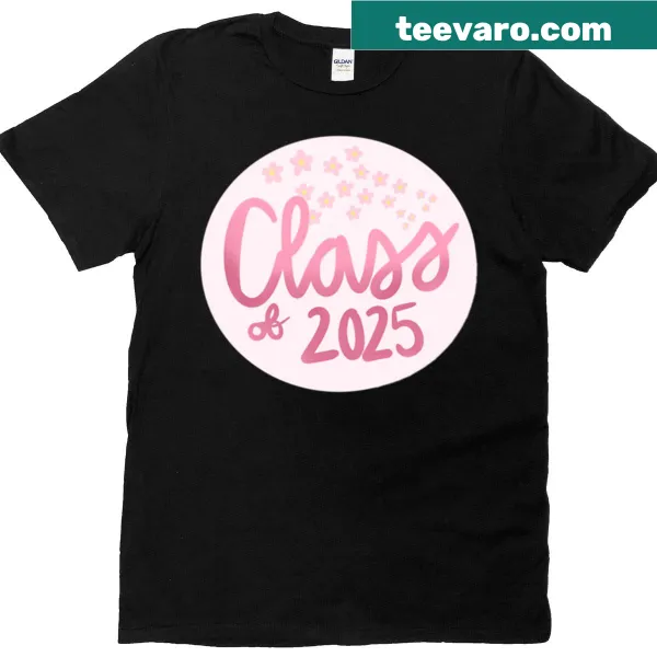 Graduation t-shirt for Class of 2025 with bold text