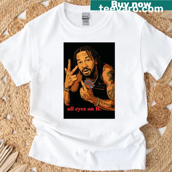 T-shirt featuring a playful graphic representing the Knicks basketball team