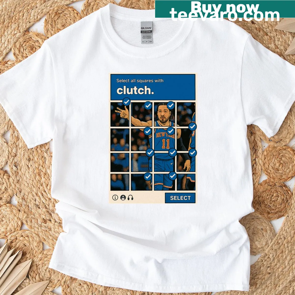 Emblematic T-shirt for New York Knicks fans — on a men's t-shirt