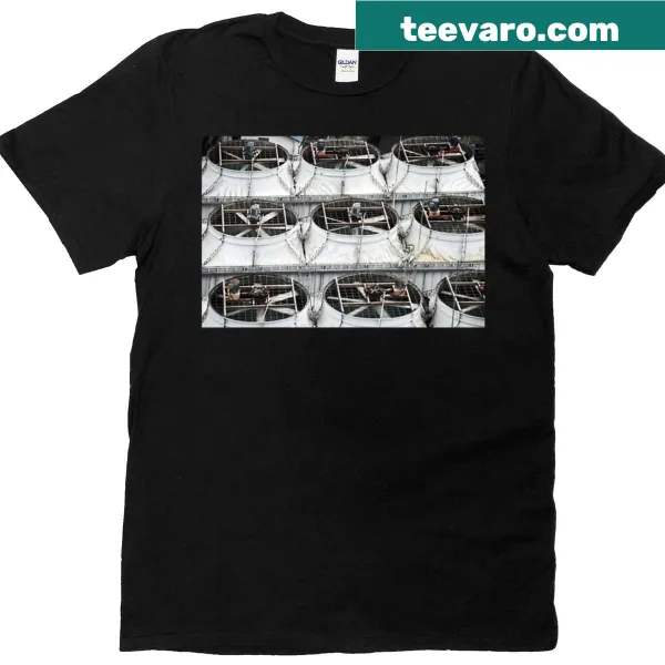 Humorous Cooling Fans T-shirt with playful graphic design