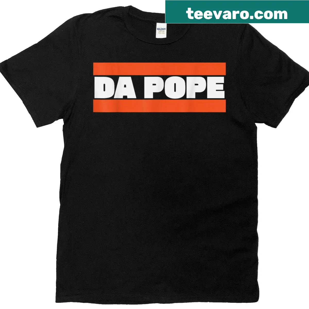 Humorous Pope Leo XIV graphic on a vintage-style T-shirt — on a men's t-shirt
