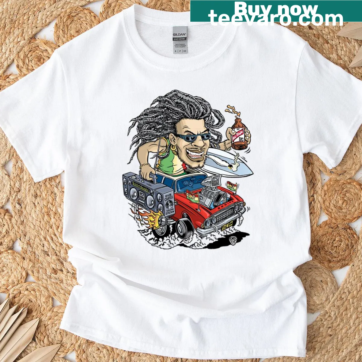 Vintage distressed T-shirt celebrating Don Letts and Big Audio Dynamite — on a men's t-shirt