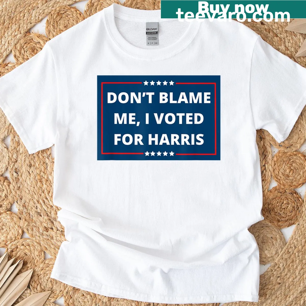 Text-based design featuring anti-Trump sentiment and political humor — on a men's t-shirt