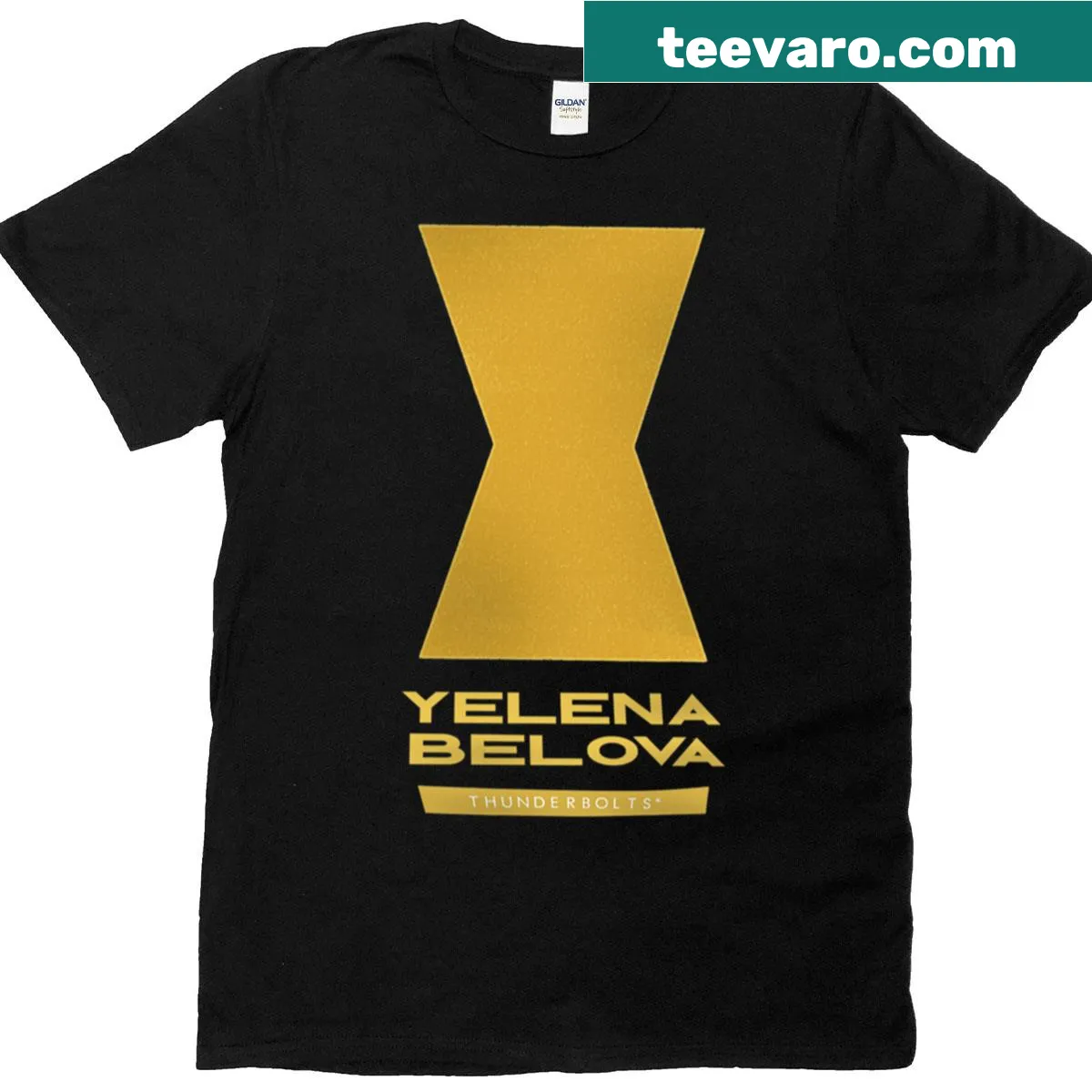 Playful hand-lettered Doodle Yelena t-shirt design — on a men's t-shirt