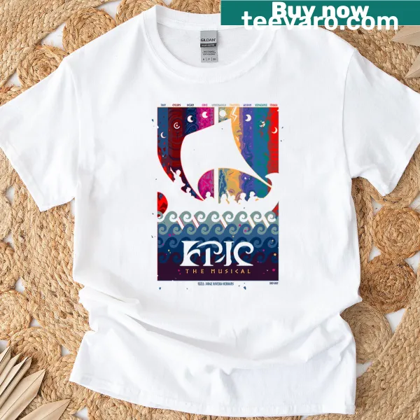 Bold typographic T-shirt with the word 'Epic' prominently displayed