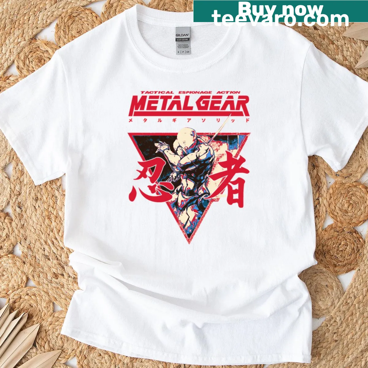 Playful cartoon T-shirt featuring a charming gray fox illustration. — on a men's t-shirt