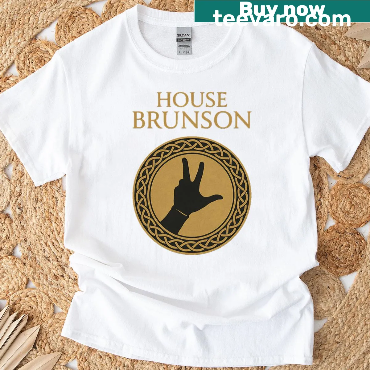 House Brunson Knicks graphic T-shirt for sports fans — on a men's t-shirt