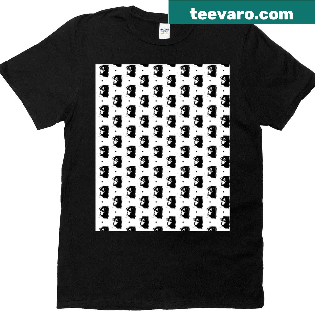 Cartoon graphic t-shirt with Inner Shadow FC logo — on a men's t-shirt