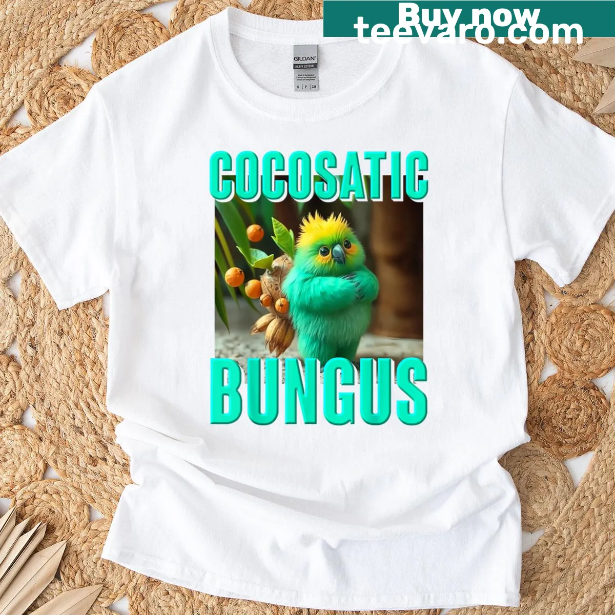 Kids T-shirt featuring Cocosatic Bungus Ai character — on a men's t-shirt