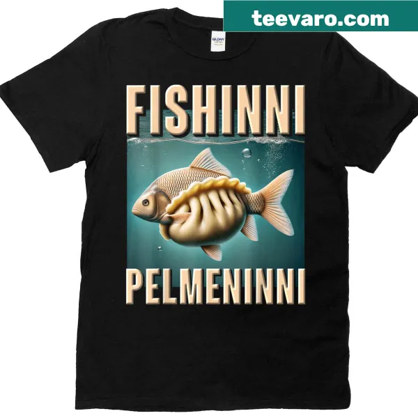 Kids T-shirt with Fishinni Pelmeninni meme design