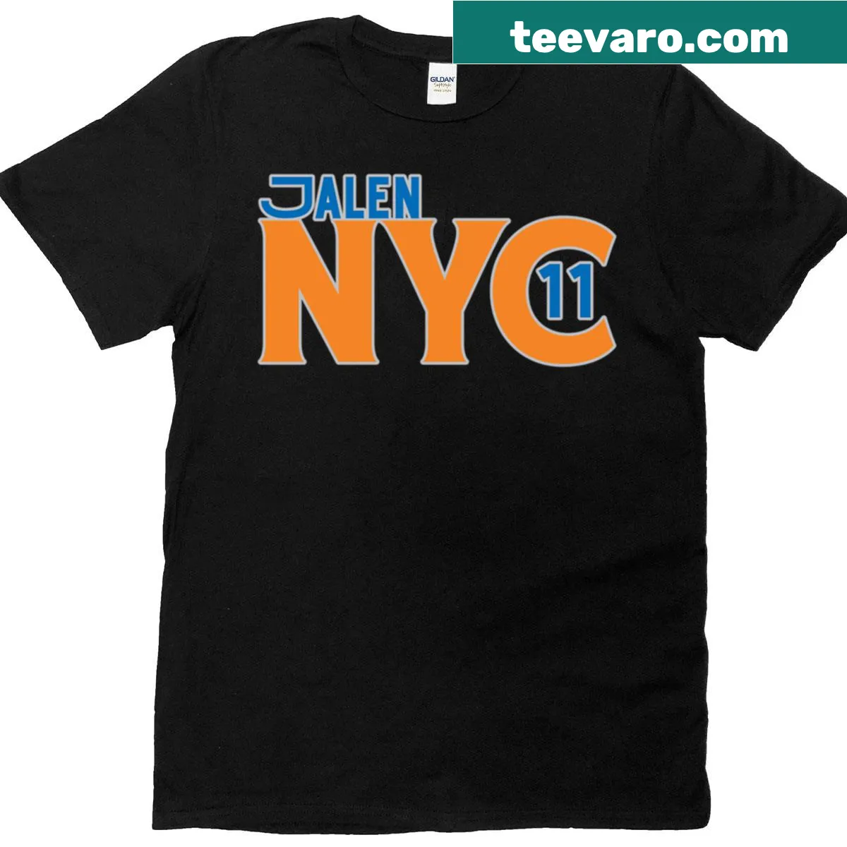 Oversized T-shirt with Jalen NYC Clutch Player graphic — on a men's t-shirt