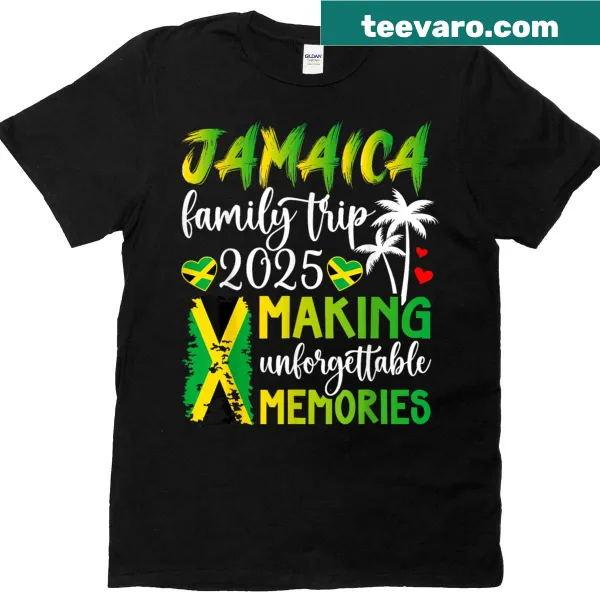 Jamaica vacation t-shirt with 'Making Memories' text for family trips