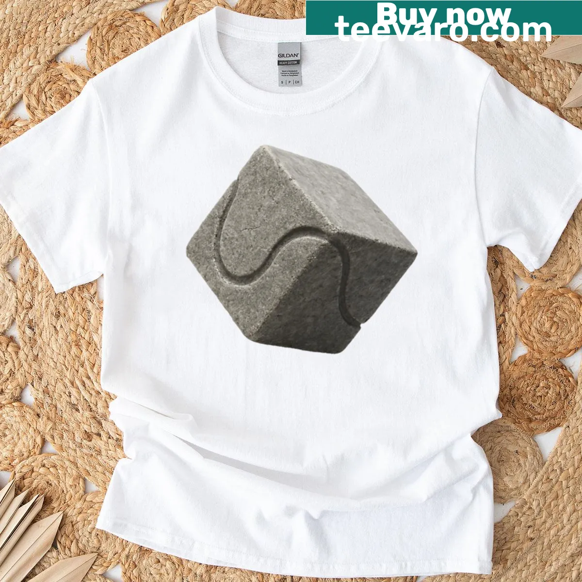 Cartoon T-shirt featuring a dinosaur playing with a tennis ball in a humorous design. — on a men's t-shirt