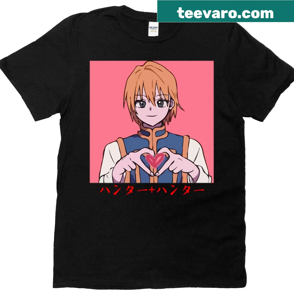 T-shirt featuring Kurapika Hunter graphic from anime. — on a men's t-shirt