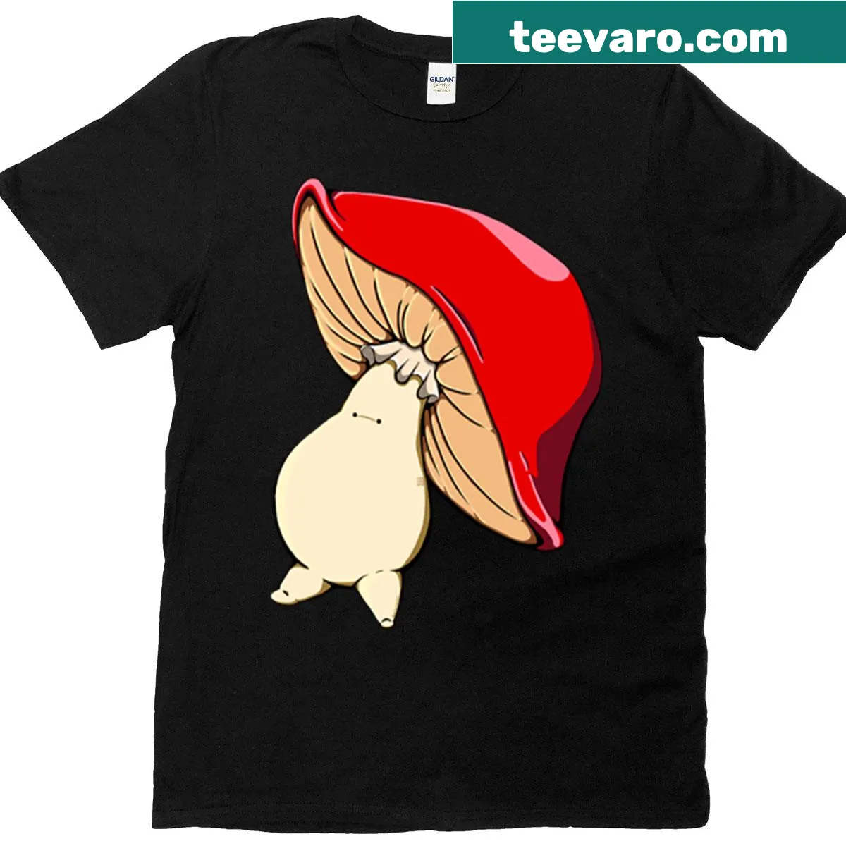 Cute illustration of Little Forest Mush Lad t-shirt — on a men's t-shirt