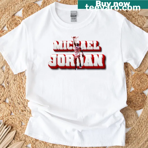 T-shirt with text 'Icon' celebrating Michael Jordan