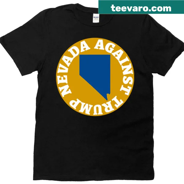 Typography T-shirt with message against Trump