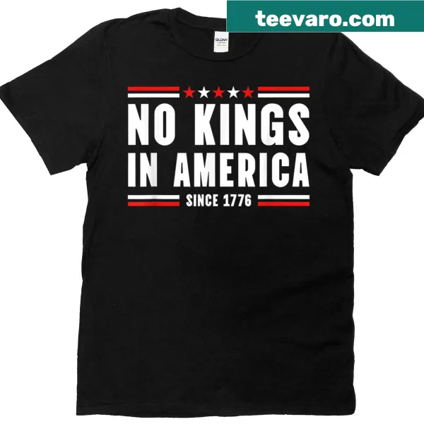 Pro-democracy T-shirt with No Kings In America text