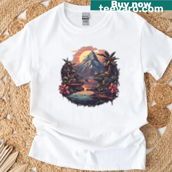 Abstract design T-shirt titled 'Radiance Unfolded A Dance Of Colors'