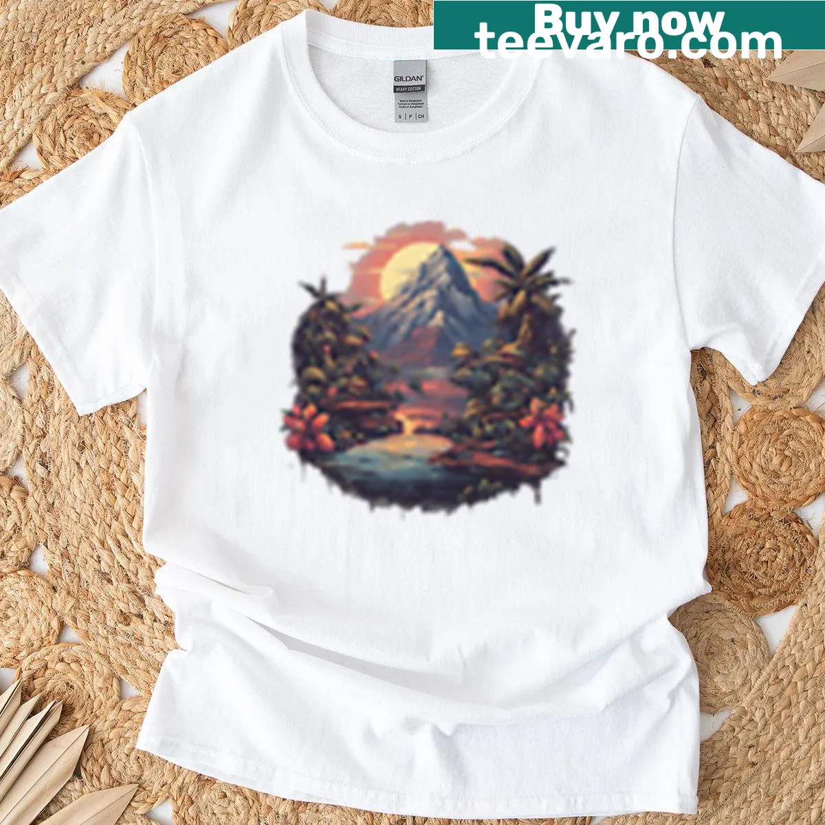 Abstract design T-shirt titled 'Radiance Unfolded A Dance Of Colors' — on a men's t-shirt