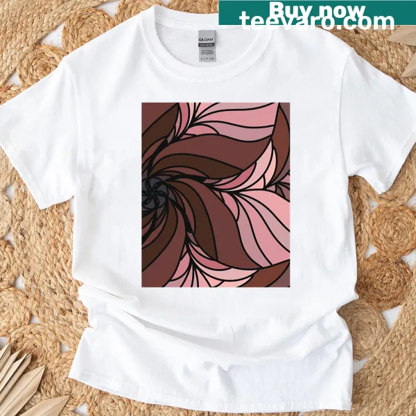 Abstract typography graphic t-shirt with bold lines and shapes