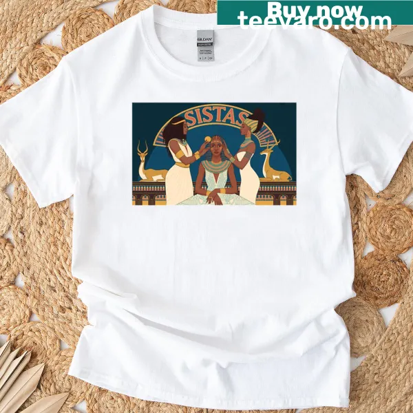 Empowering t-shirt celebrating sisters with elegant typography