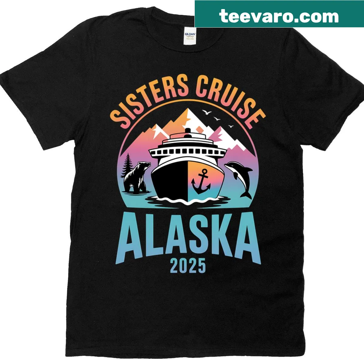T-shirt for sisters going on an Alaska cruise in 2025 — on a men's t-shirt