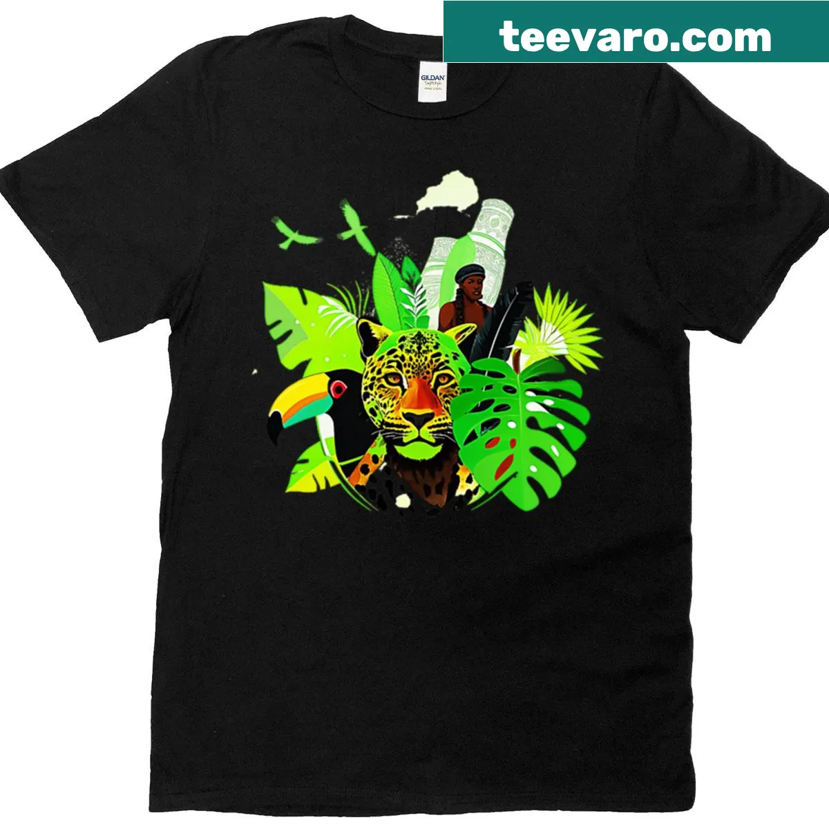 Illustration representing Brazilian culture on a t-shirt — on a men's t-shirt