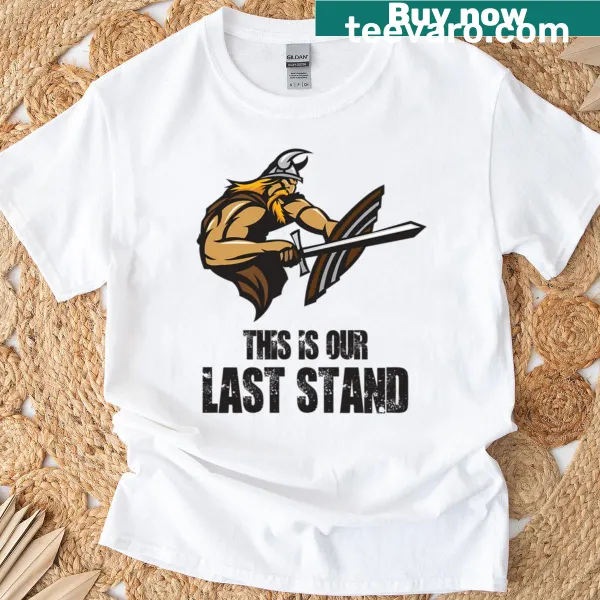 Illustration of a last stand scene on a T-shirt