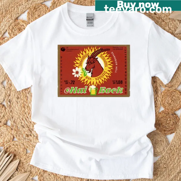 T-shirt featuring a traditional German beer label design from Dresden