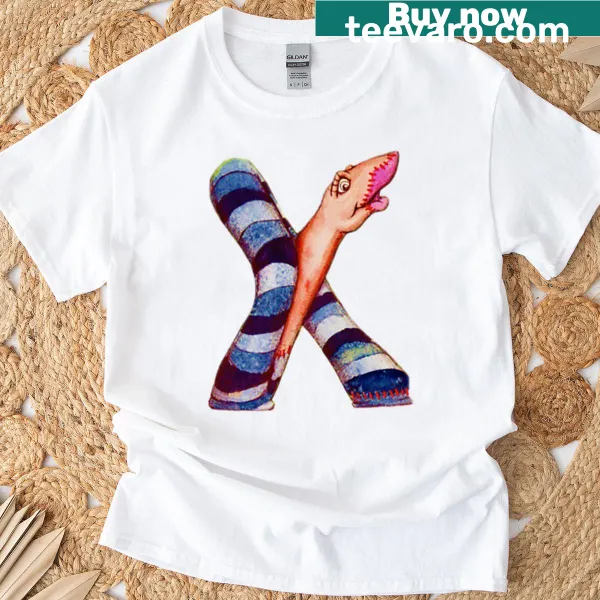 Minimalist T-shirt with a bold uppercase letter X design
