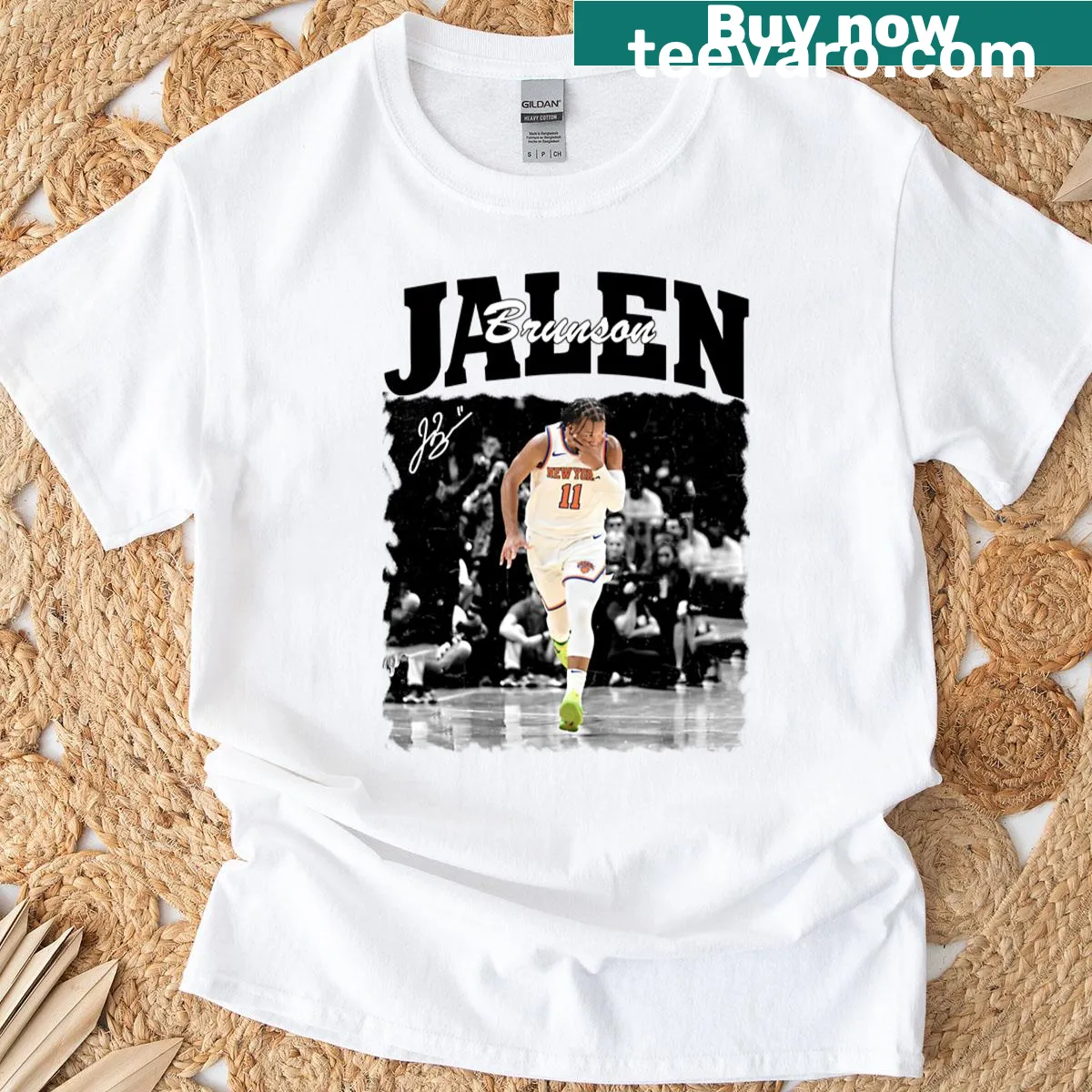 Vintage-style t-shirt featuring 'Jalen' text in a retro design — on a men's t-shirt