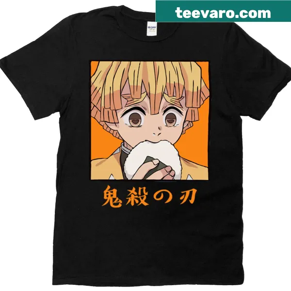 Zenitsu graphic T-shirt inspired by Demon Slayer anime