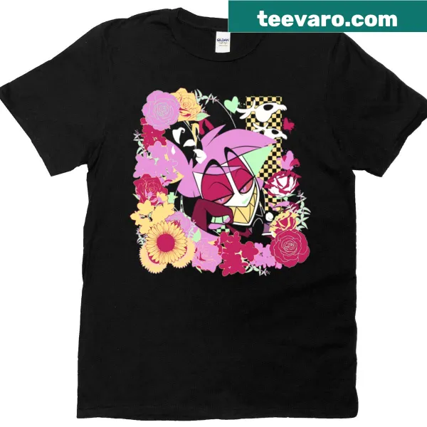Floral design on a spring-themed T-shirt, embodying nature's beauty.