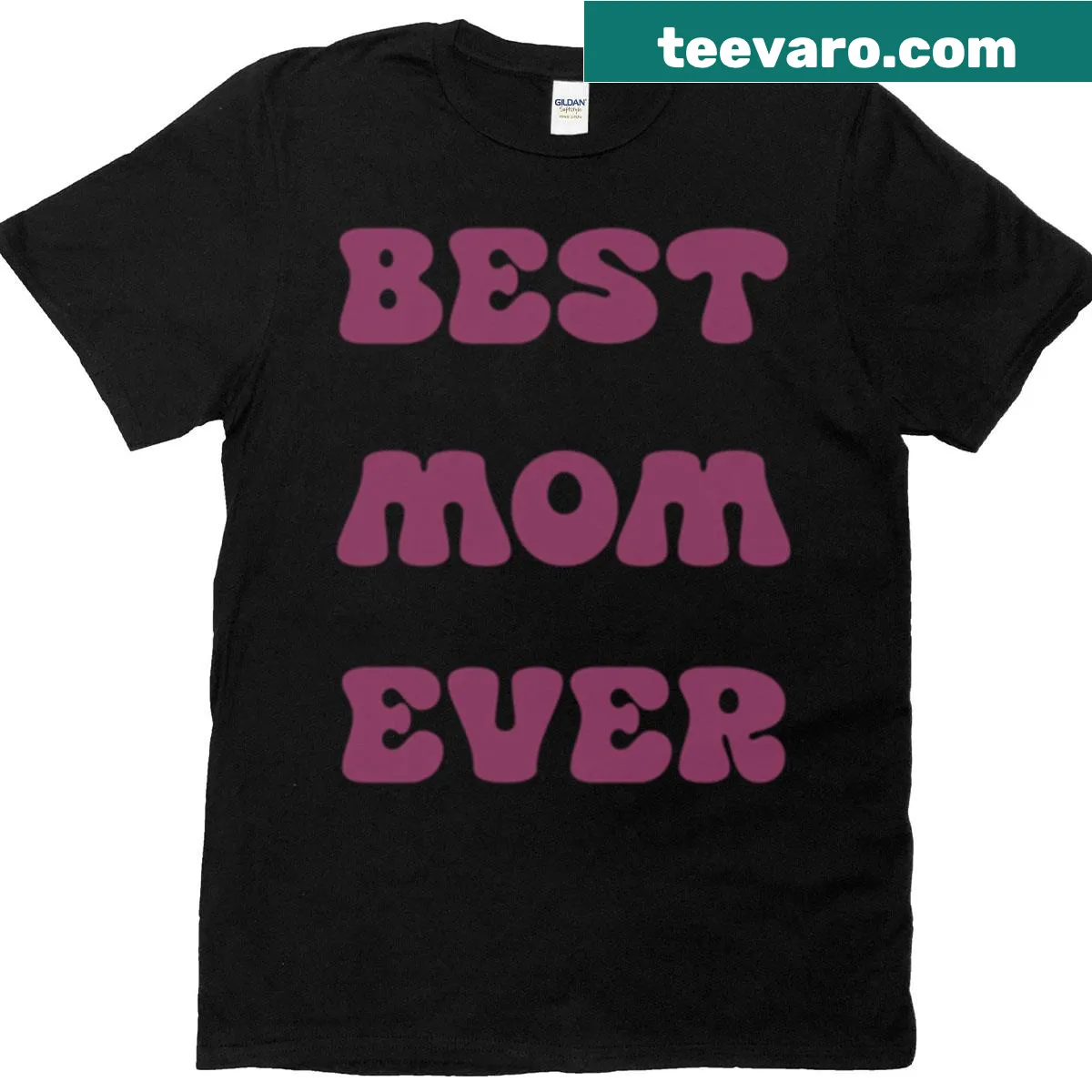 Sentimental t-shirt with 'Best Mom Ever' typography — on a men's t-shirt