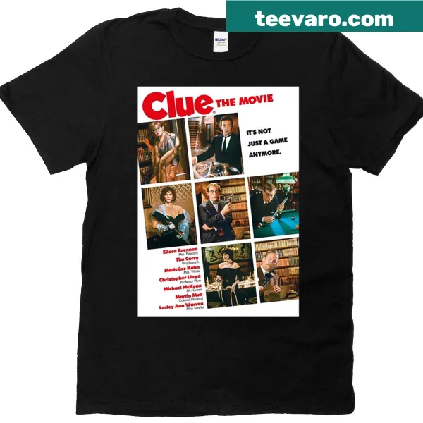 Vintage design referencing Clue board game from 1985