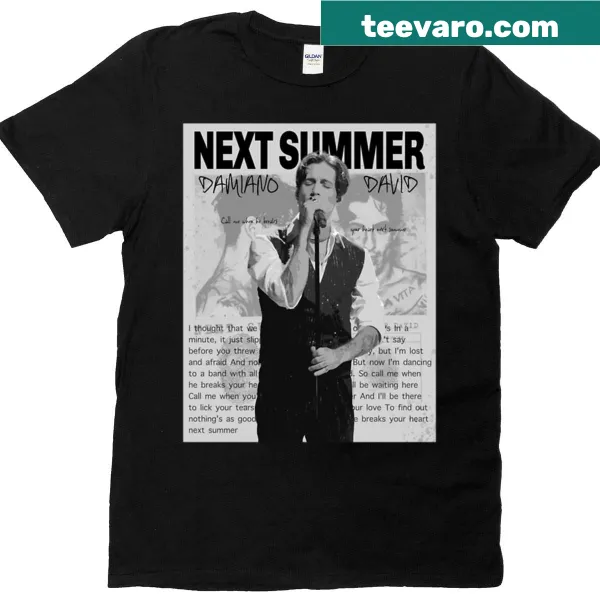 Damiano David graphic on stylish t-shirt