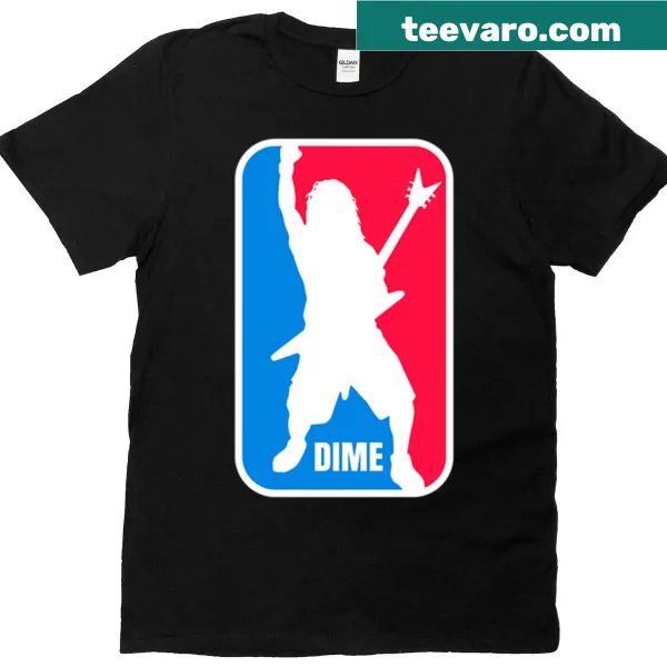 Dime Dimebag Darrell logo graphic on t-shirt