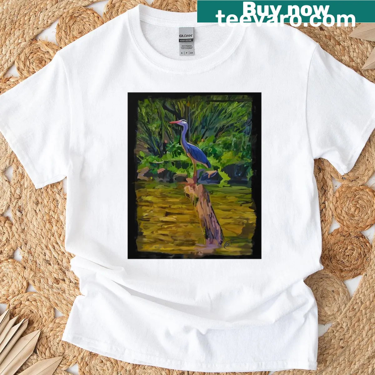 Elegant typography graphic T-shirt with the phrase 'Elegy Of The Hushed Horizon' — on a men's t-shirt