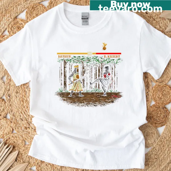 Epic Fight T-shirt featuring a bold graphic design of a fight scene
