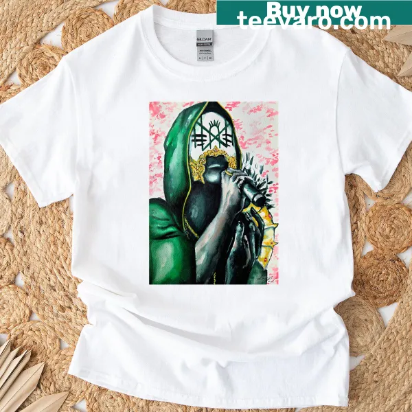 Thought-provoking T-shirt with abstract typography related to Arcadia