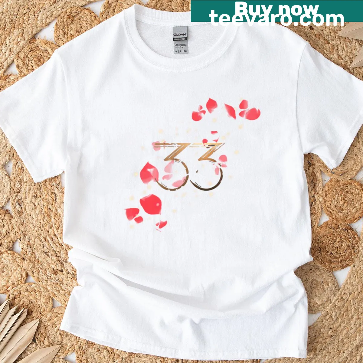 Illustrative adventure-themed T-shirt with a whimsical expedition graphic — on a men's t-shirt