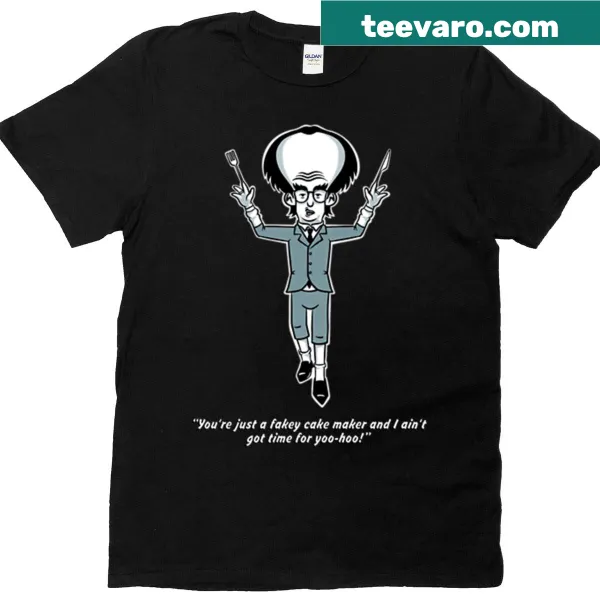 Funny Fakey Cake Maker T-shirt with a humorous baking graphic
