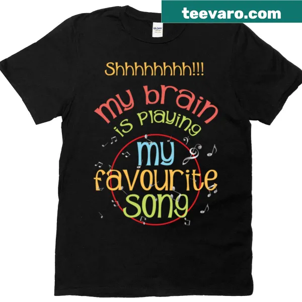 Funny music quotes printed on a typography t-shirt