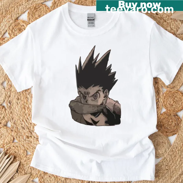Gon Freecss graphic T-shirt featuring the character's iconic look