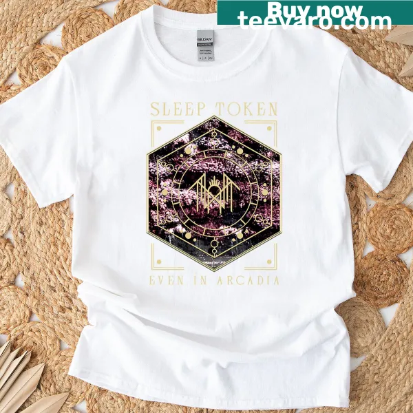Vintage-distressed gothic metal band graphic on t-shirt