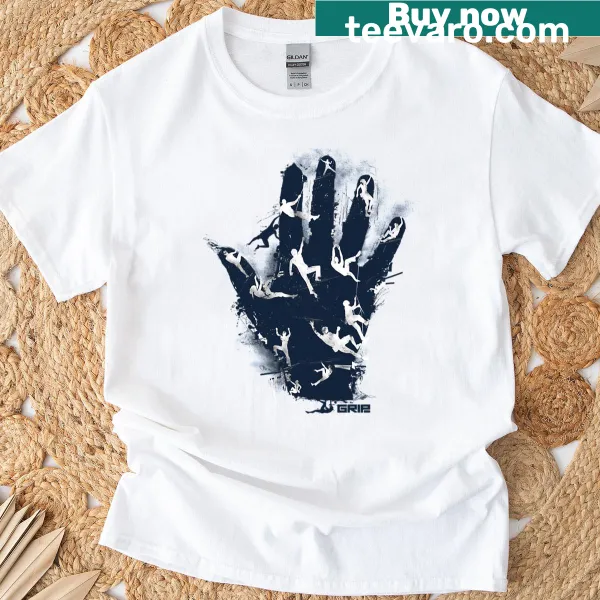 Bold graphic T-shirt featuring the phrase 'Hand Climb' for outdoor enthusiasts