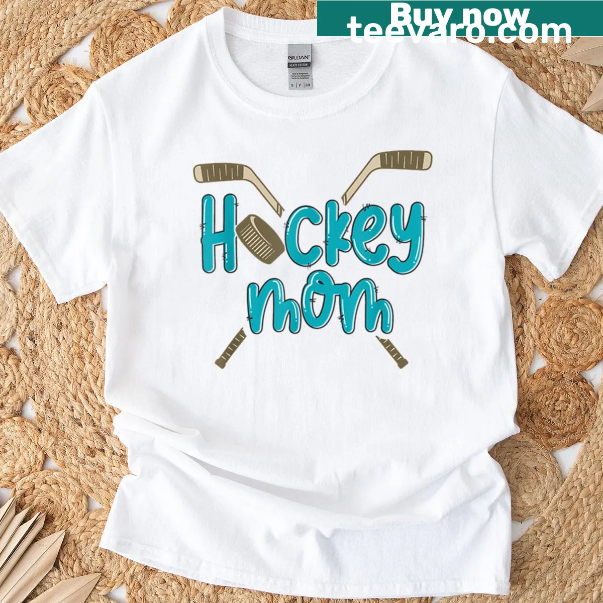 Proud Hockey Mom t-shirt for sport lovers — on a men's t-shirt
