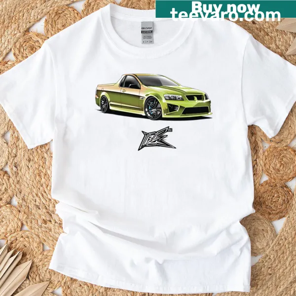 Graphic T-shirt featuring the Holden Maloo Ute in a playful design